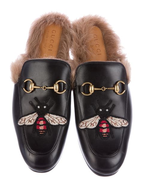 gucci leather slippers men|Gucci fur slippers women's.